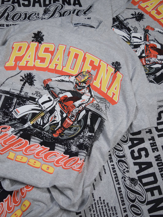 Dirt Studios® 1990 Pasadena Supercross T-Shirt - Vintage Ash