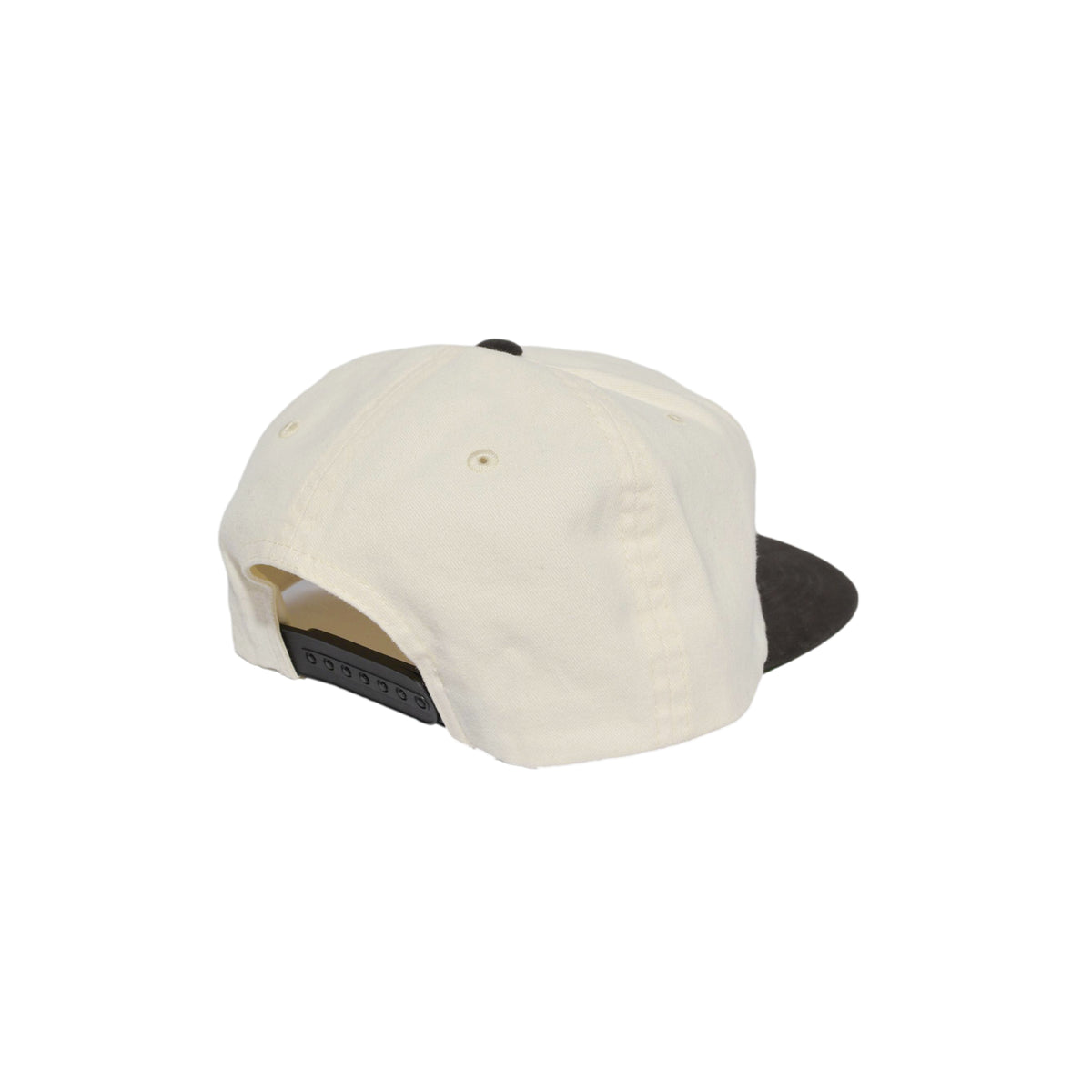 Unstructured 5 Panel Snapback - Bone / Washed Black