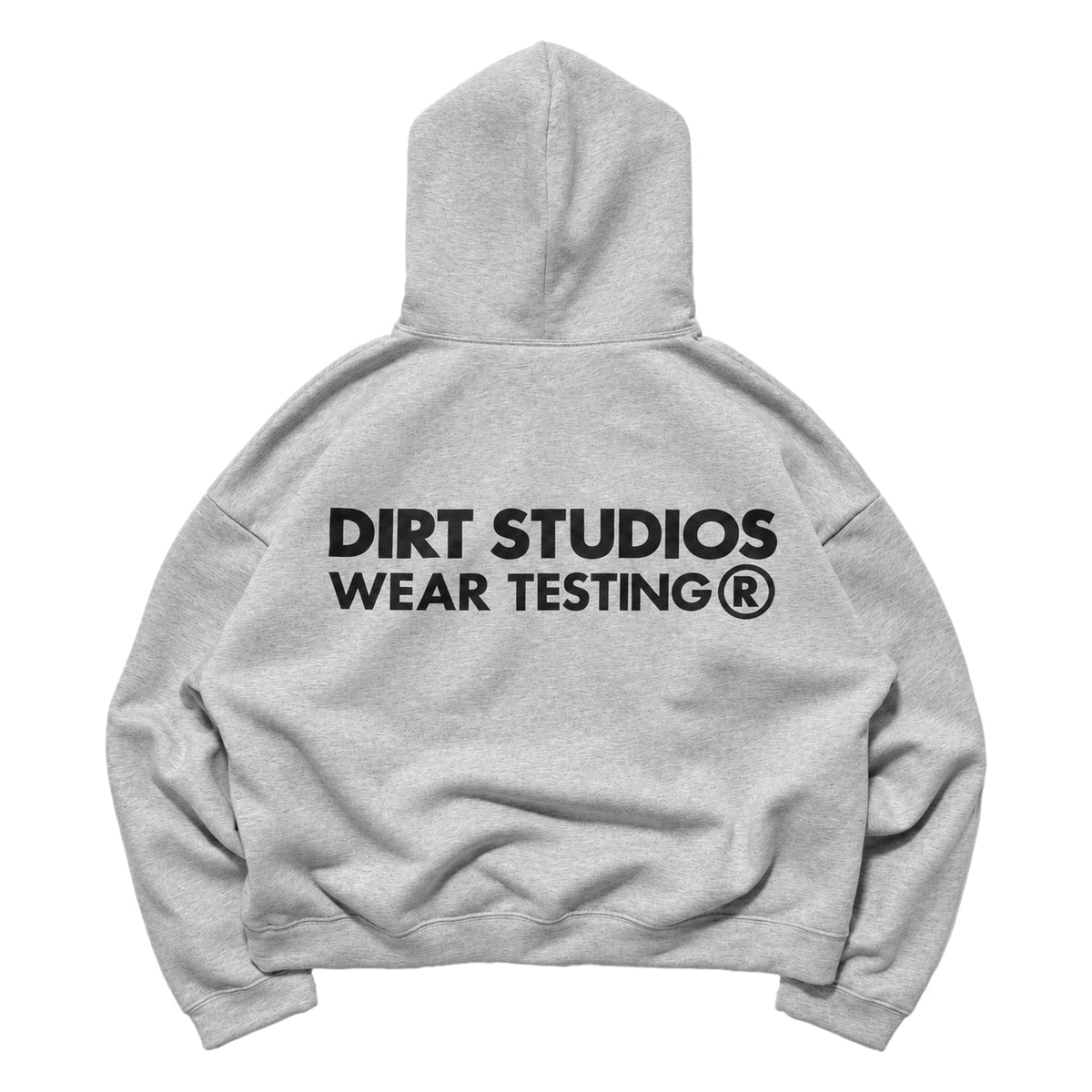 400 GSM Boxy Cropped Hooded Sweatshirt - Heather Grey