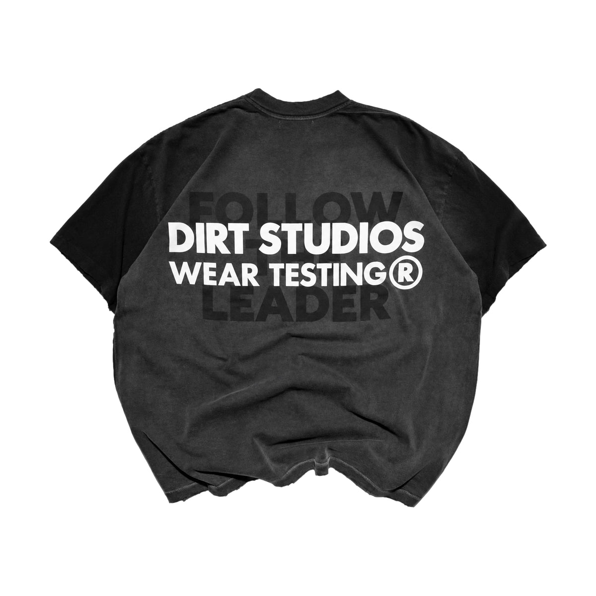 220 GSM Oversized Deconstructed Pocket T-Shirt - Weathered Black