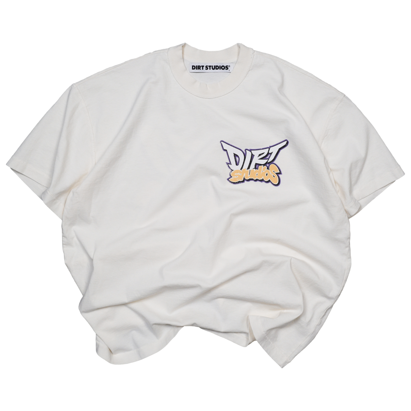 Ninety-Six Oversized Single Stitch T-Shirt - Bone / Purple Rain