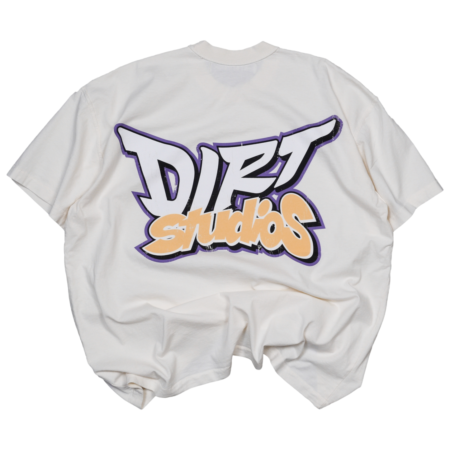 Ninety-Six Oversized Single Stitch T-Shirt - Bone / Purple Rain
