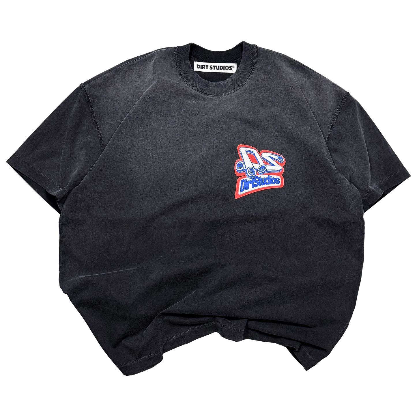 Oversized Single Stitch T-Shirt - Sun Faded Black
