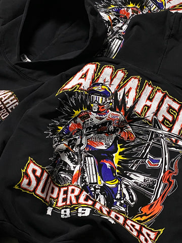 Dirt Studios® 1994 Anaheim Supercross Hoodie - Off-Black