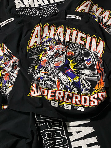 Dirt Studios® 1994 Anaheim Supercross T-Shirt - Off-Black