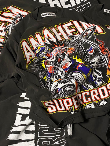 Dirt Studios® 1994 Anaheim Supercross T-Shirt - Vintage Black