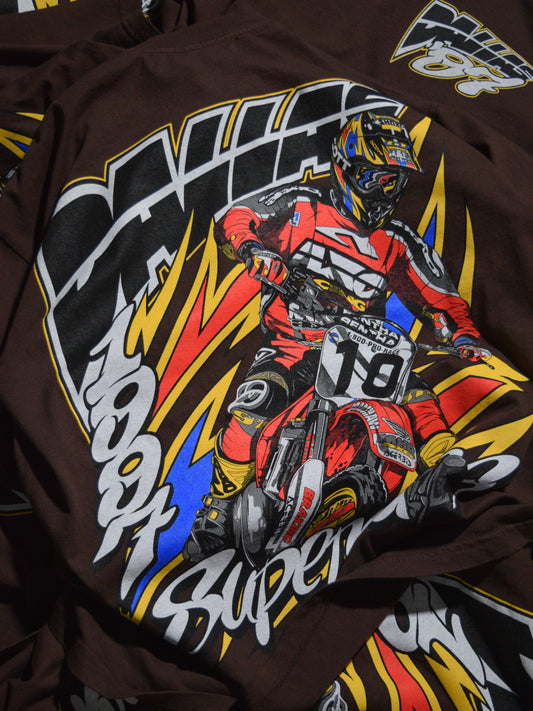 Dirt Studios® 1997 Dallas Supercross T-Shirt - Chocolate