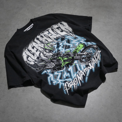Dirt Studios® 1997 Glen Helen Pro Nationals T-Shirt - Off-Black / Dusty blue