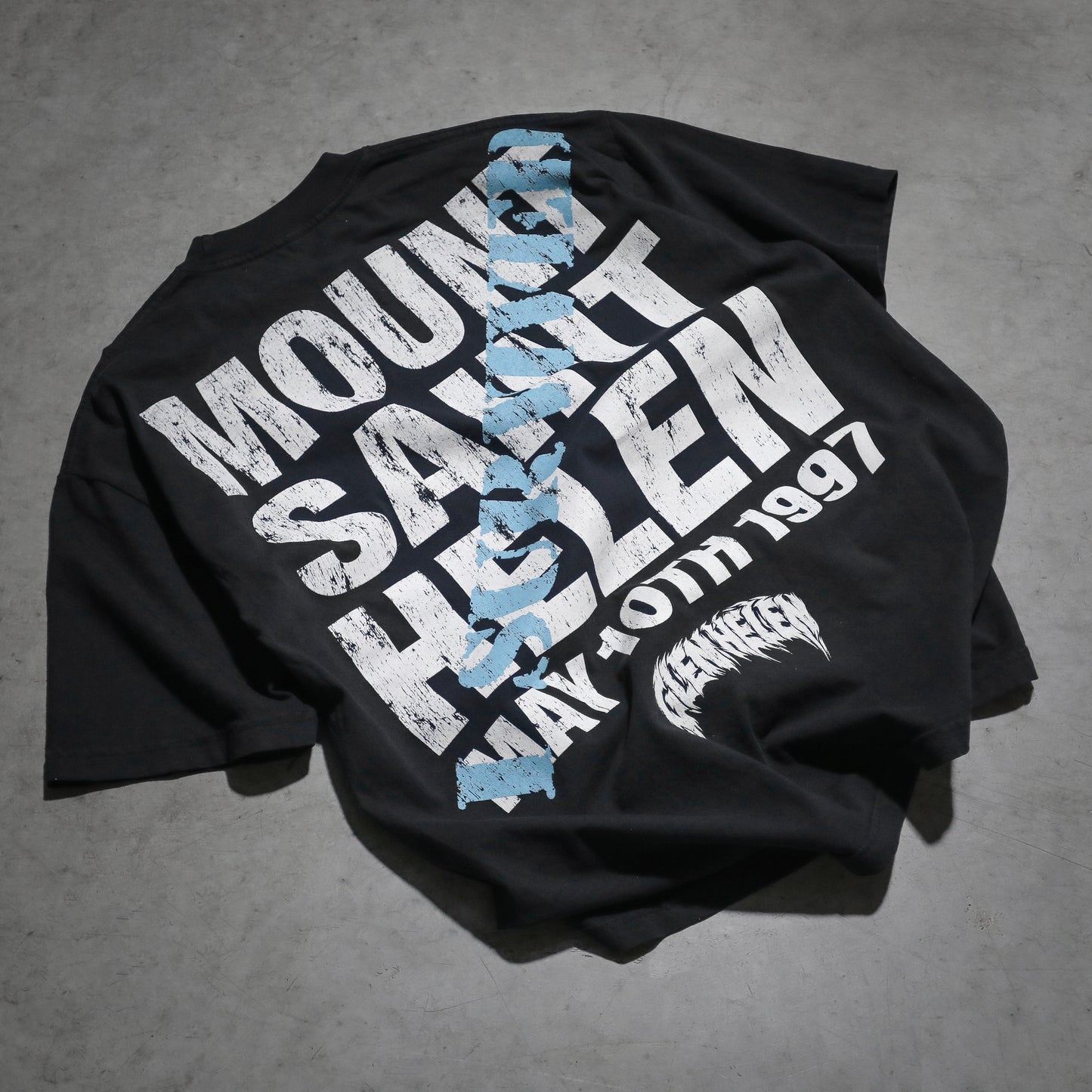 Dirt Studios® 1997 Glen Helen Pro Nationals T-Shirt - Off-Black / Dusty blue