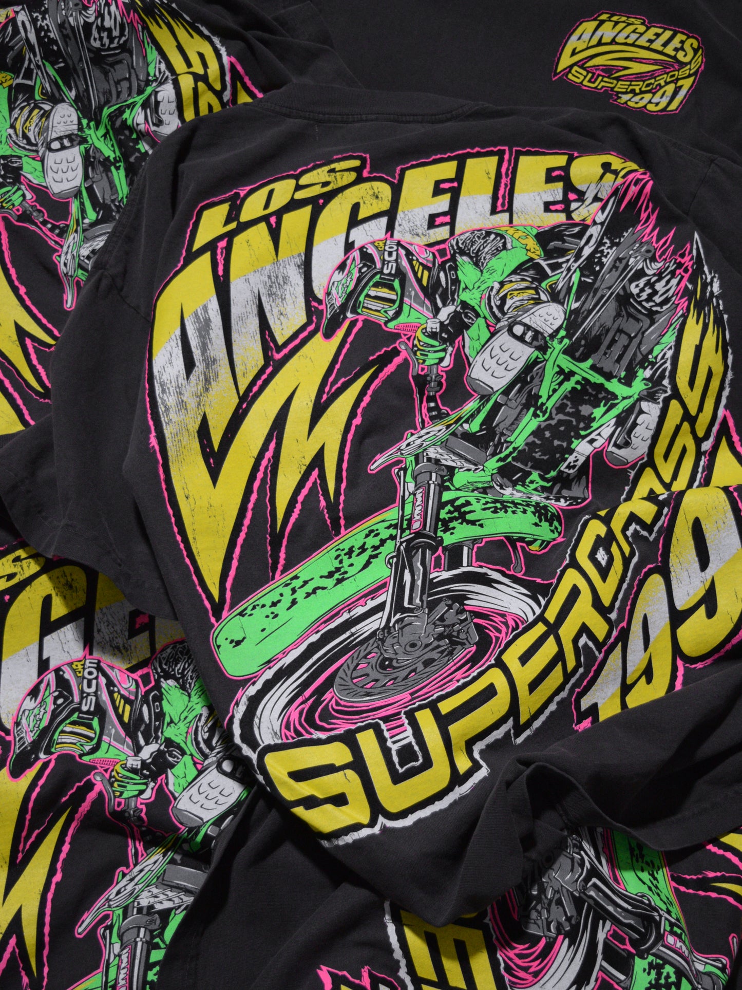 Dirt Studios® 1997 Los Angeles Supercross T-Shirt - Vintage Black