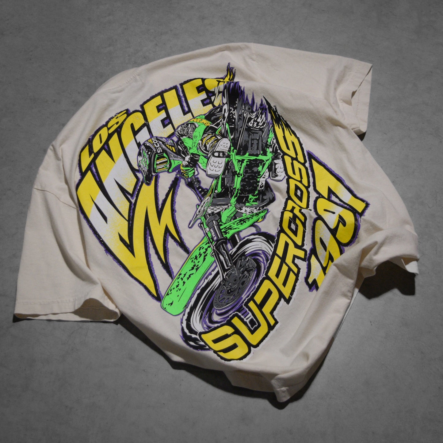 Dirt Studios® 1997 Los Angeles Supercross T-Shirt - Vintage Cream