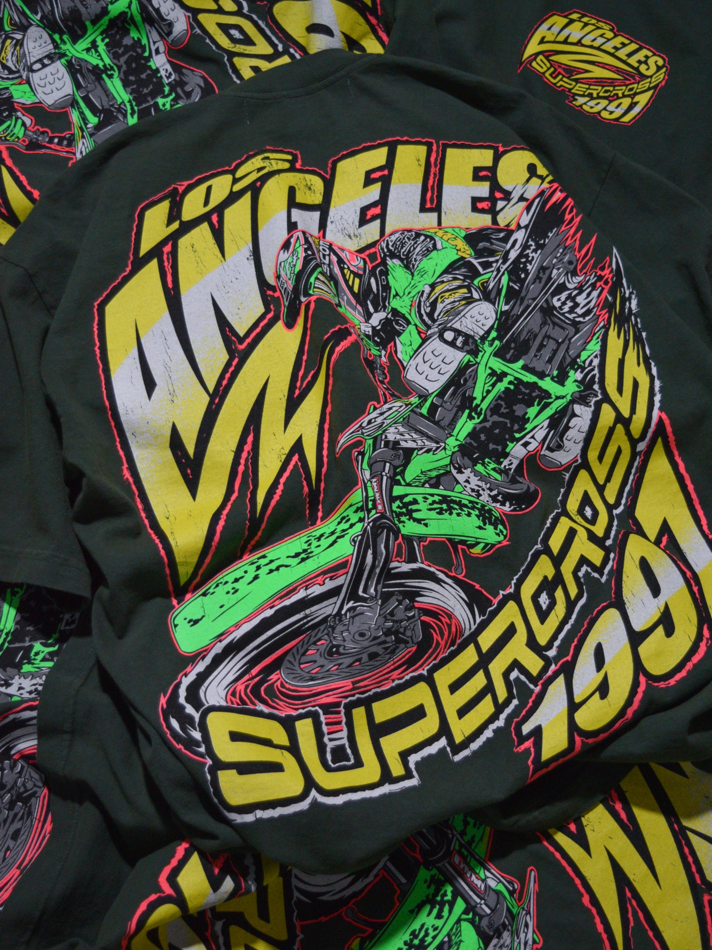 Dirt Studios® 1997 Los Angeles Supercross T-Shirt - Vintage Green