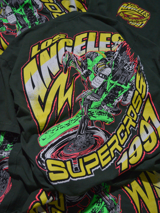Dirt Studios® 1997 Los Angeles Supercross T-Shirt - Vintage Green