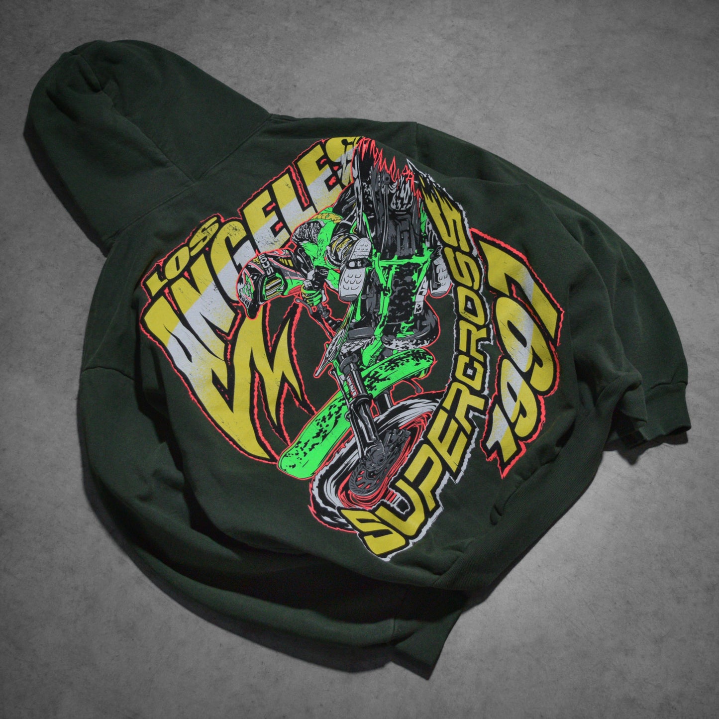 Dirt Studios® 1997 Los Angeles Supercross Hoodie - Vintage Green