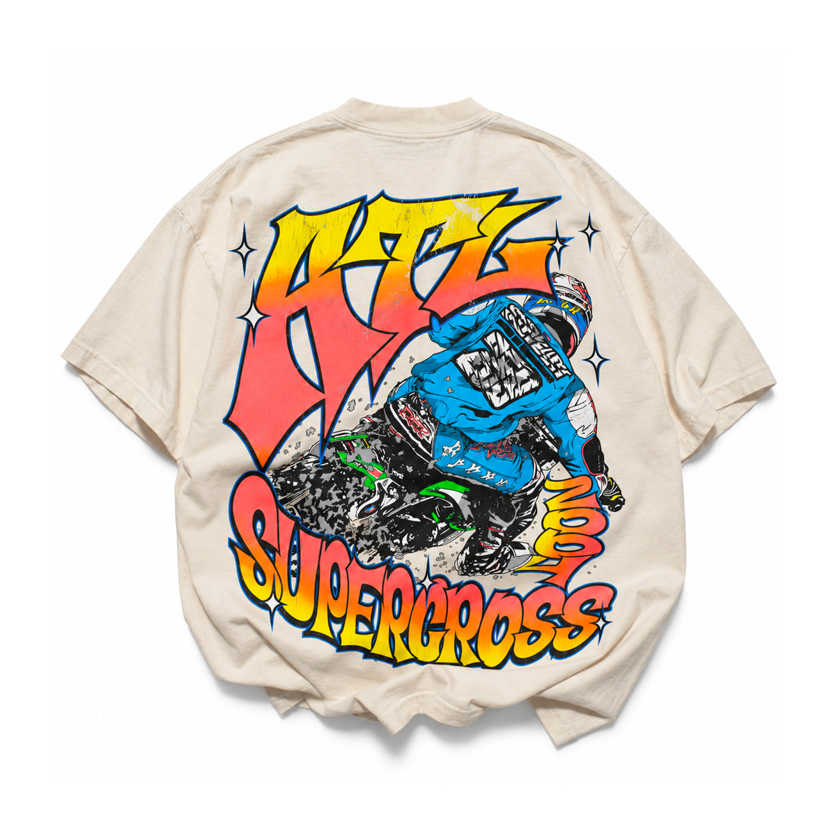 Dirt Studios® 2004 Atlanta Supercross T-Shirt - Vintage Cream