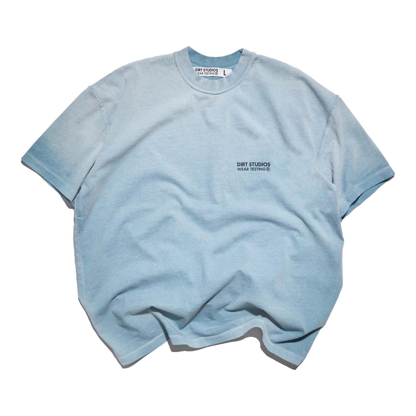 220 GSM Reverse Single Stitch T-Shirt - Faded Azure