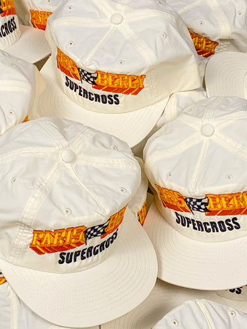 Dirt Studios® 1989 Paris-Bercy Supercross Nylon Snapback - Vintage Cream