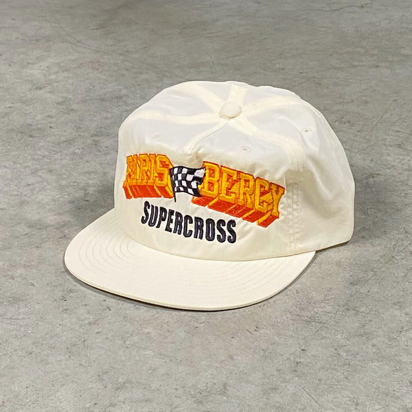 Dirt Studios® 1989 Paris-Bercy Supercross Nylon Snapback - Vintage Cream