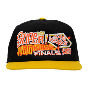 Dirt Studios® 2024 SMX Finals Snapback - Black / Vintage Gold