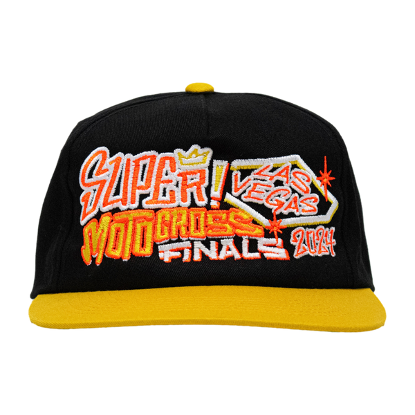 Dirt Studios® 2024 SMX Finals Snapback - Black / Vintage Gold