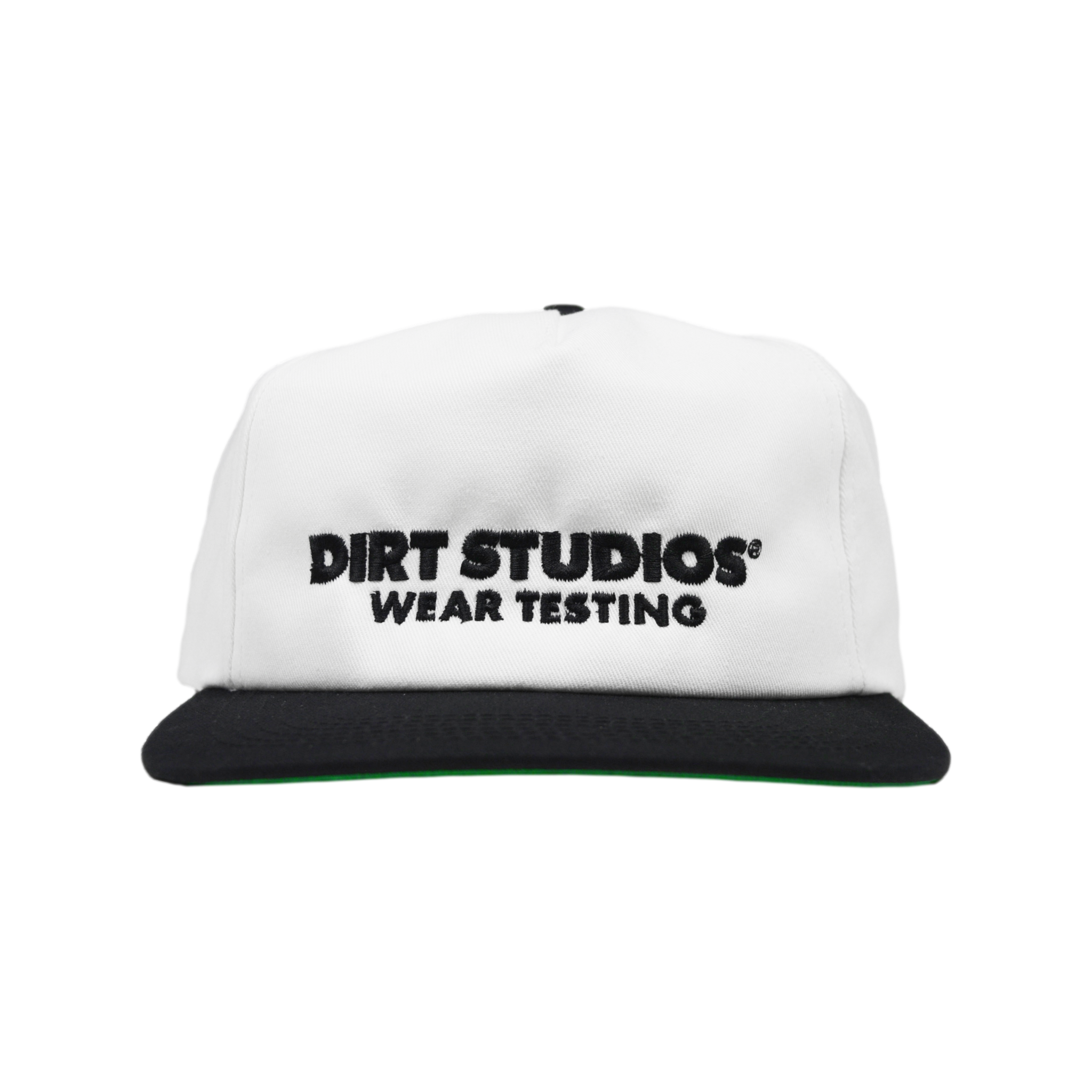 Unsructured 5 Panel Snapback - White/Black