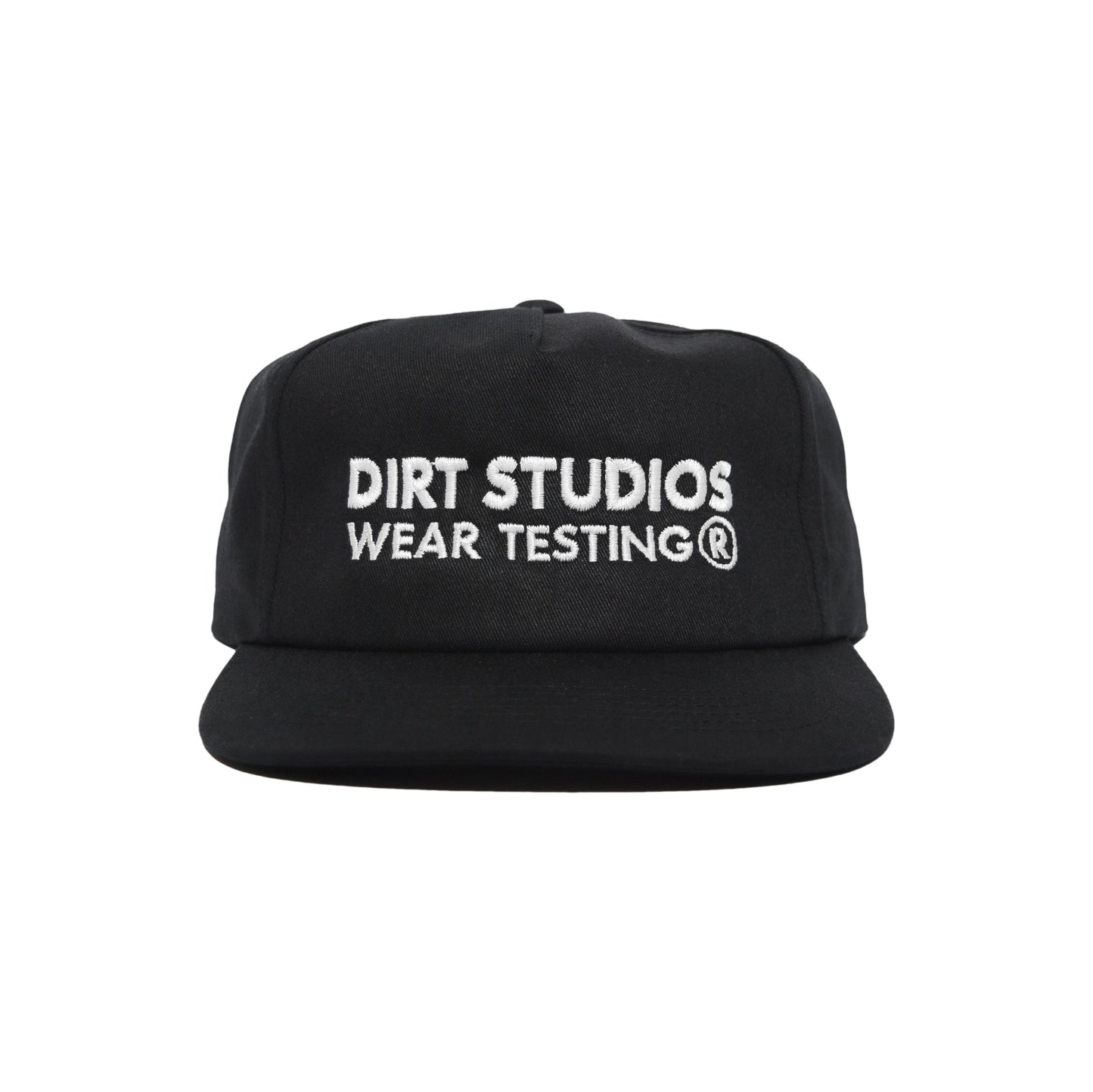 Unsructured 5 Panel Snapback - Black