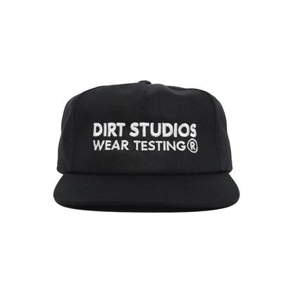 Unsructured 5 Panel Snapback - Black
