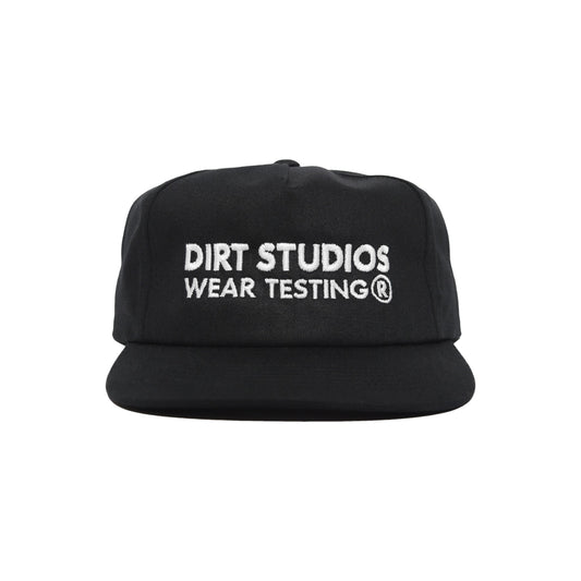 Unsructured 5 Panel Snapback - Black