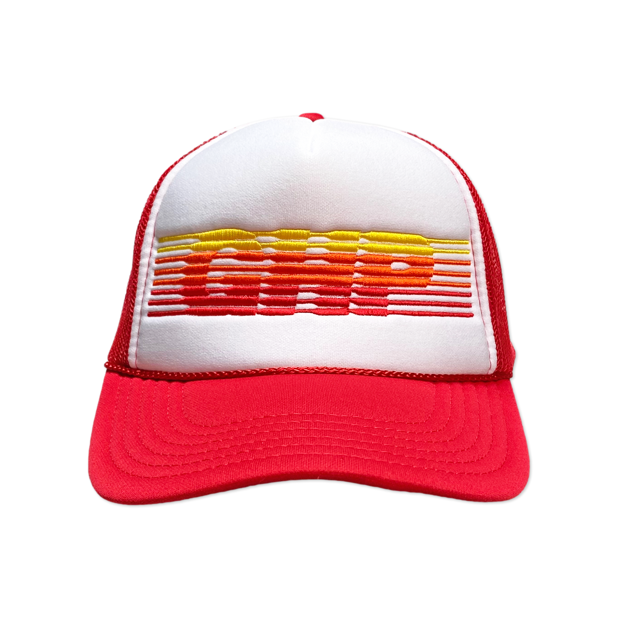 GHP Trucker Hat - White/Red