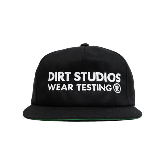 Unsructured 5 Panel Snapback - Black