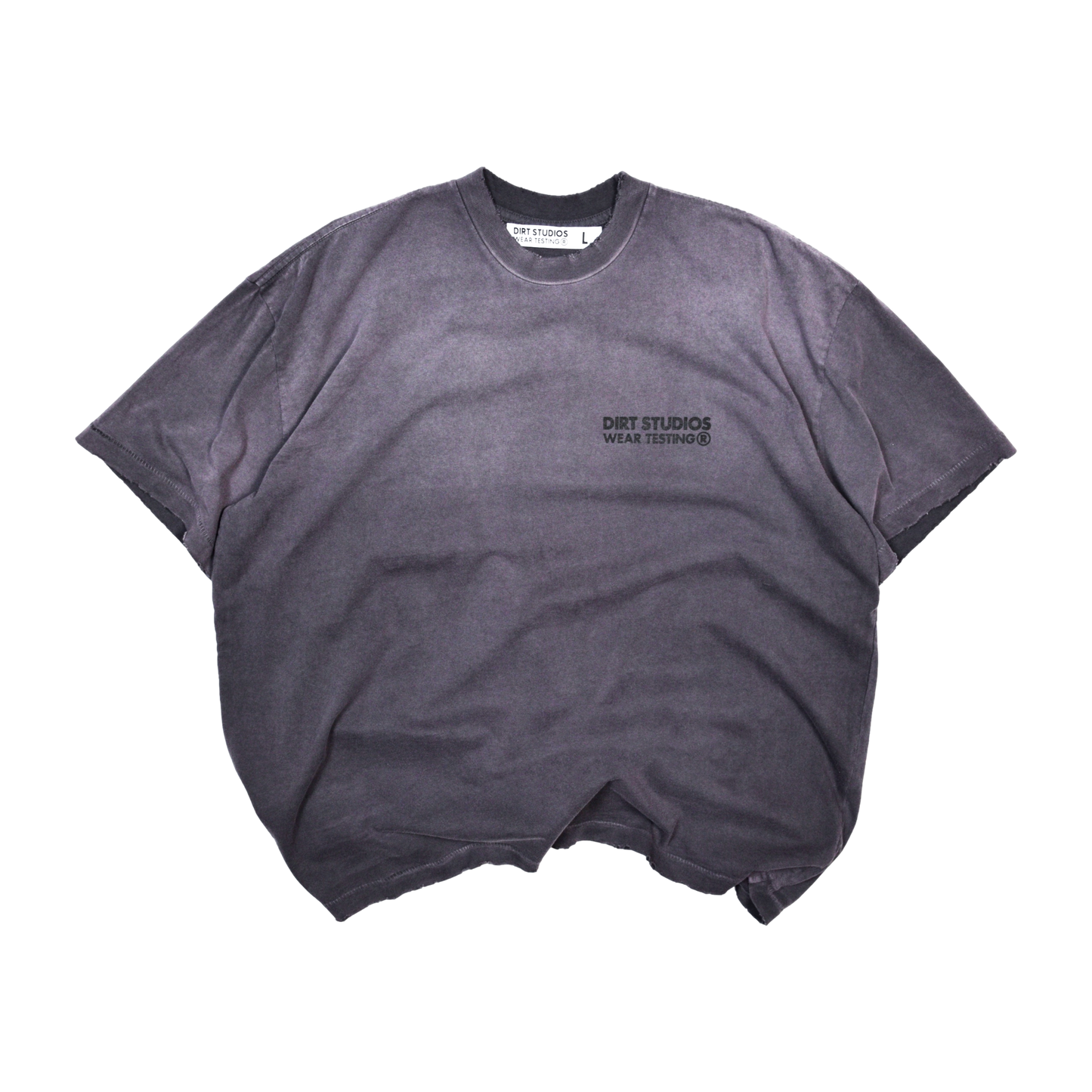 220 GSM Distressed Oversized Single Stitch T-Shirt - Vintage Plum