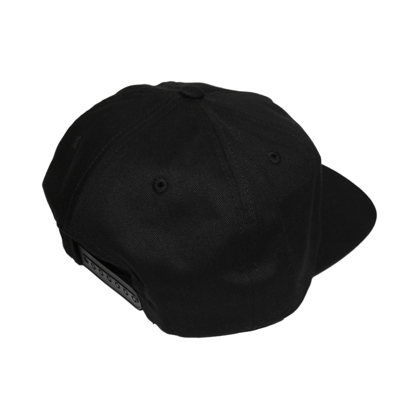 Unsructured 5 Panel Snapback - Black