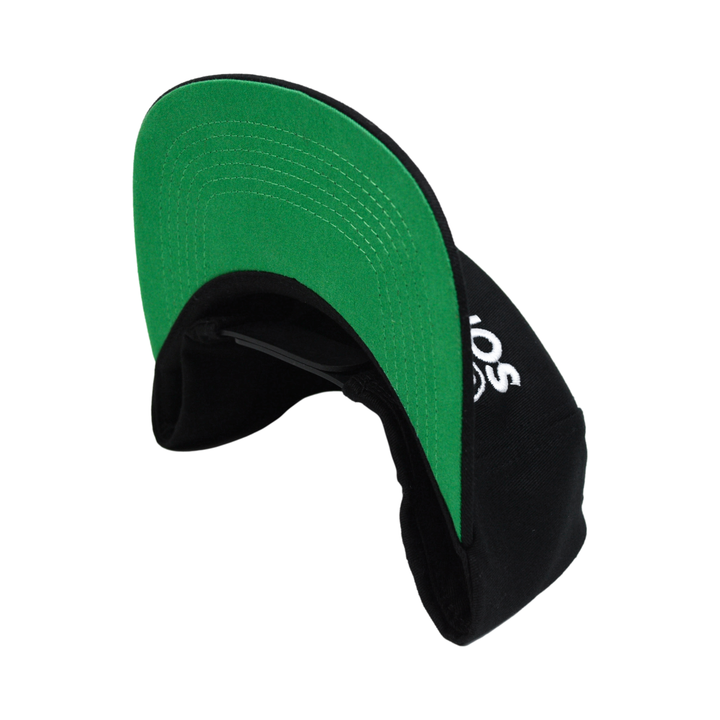 Unsructured 5 Panel Snapback - Black