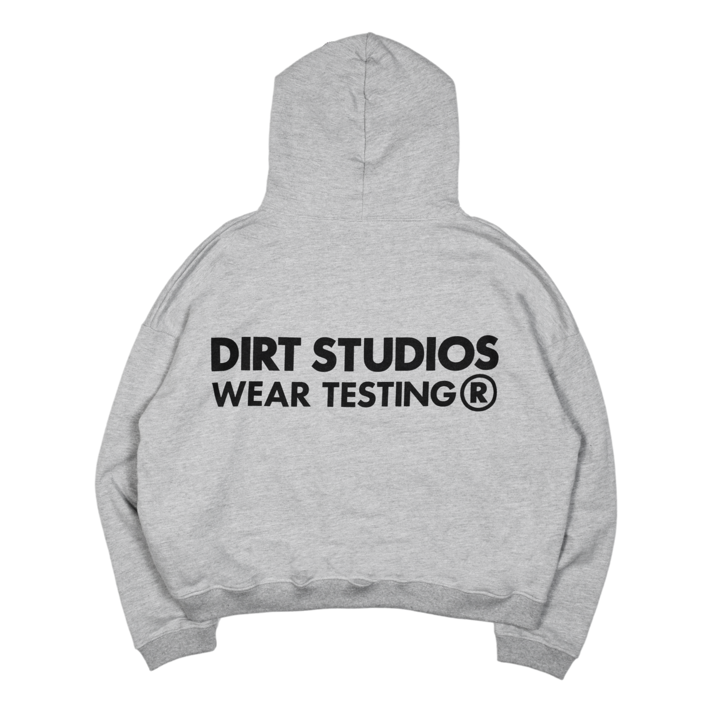 400 GSM Boxy Cropped Hooded Sweatshirt - Heather Grey