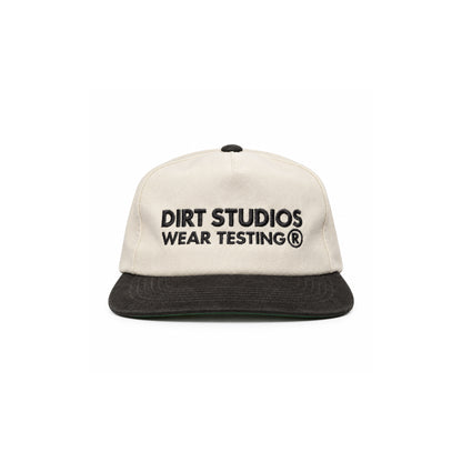 Unstructured 5 Panel Snapback - Bone / Washed Black