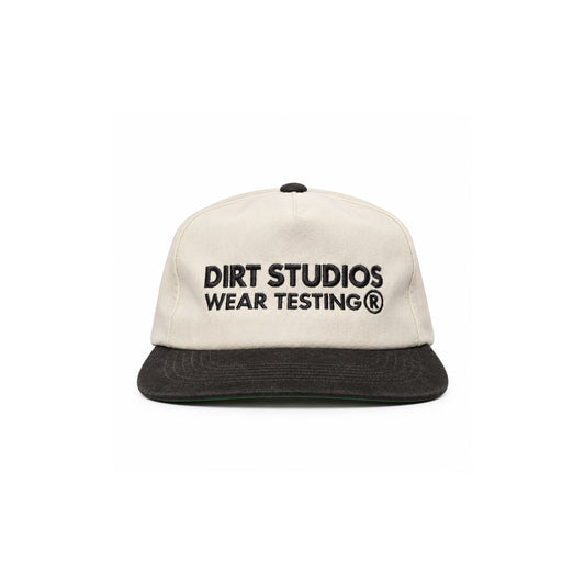 Unstructured 5 Panel Snapback - Bone / Washed Black