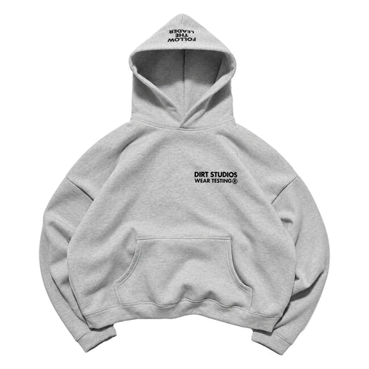 400 GSM Boxy Cropped Hooded Sweatshirt - Heather Grey