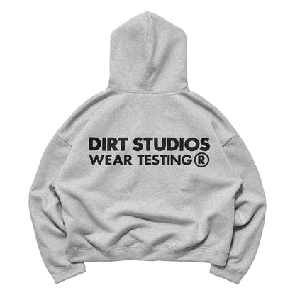400 GSM Boxy Cropped Hooded Sweatshirt - Heather Grey