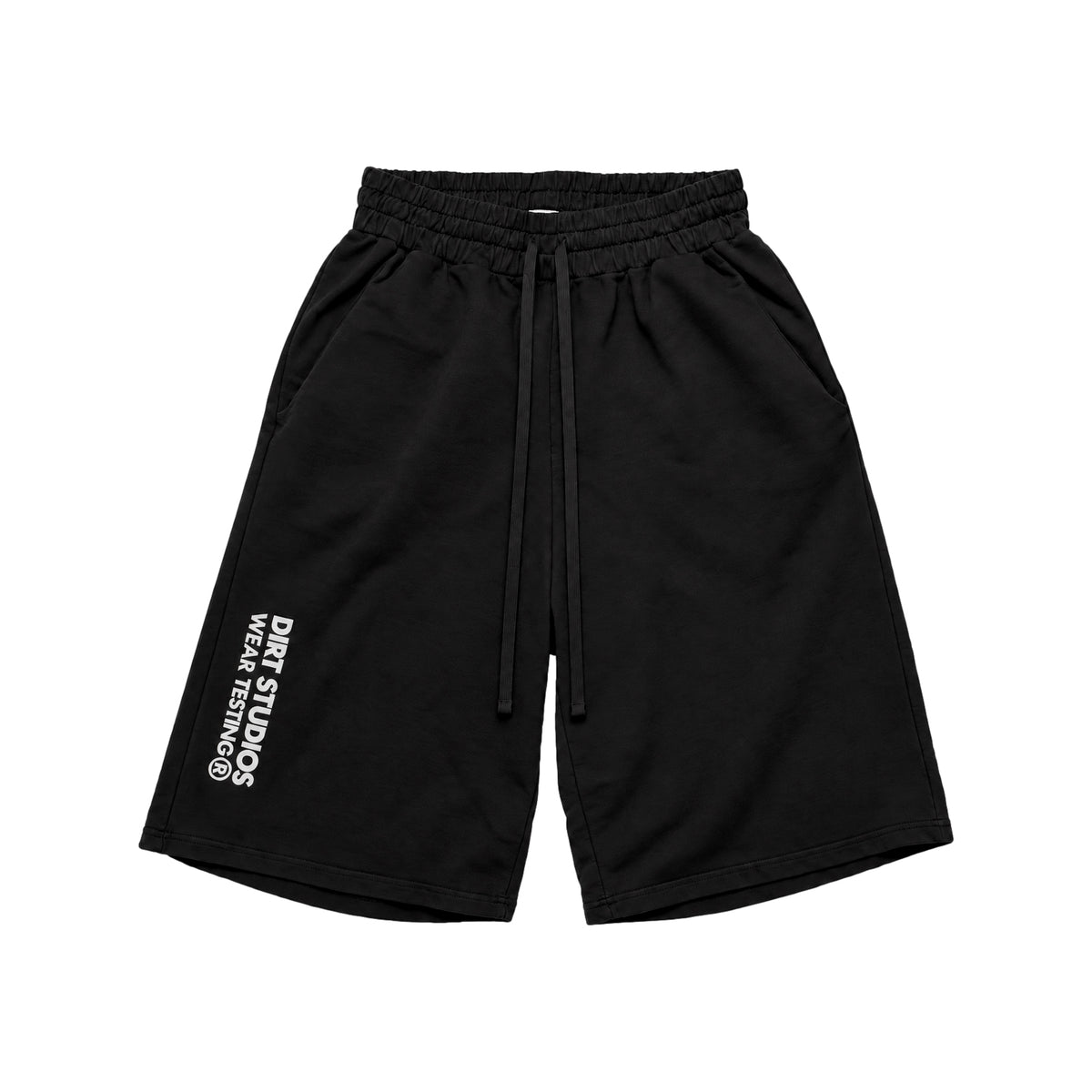 400 GSM French Terry Oversized Long Shorts - Noir