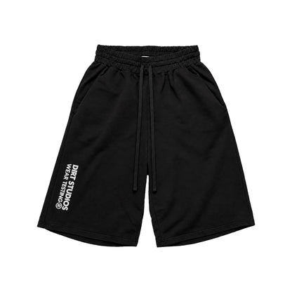 400 GSM French Terry Oversized Long Shorts - Noir