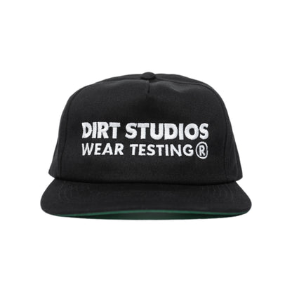 Unsructured 5 Panel Snapback - Black