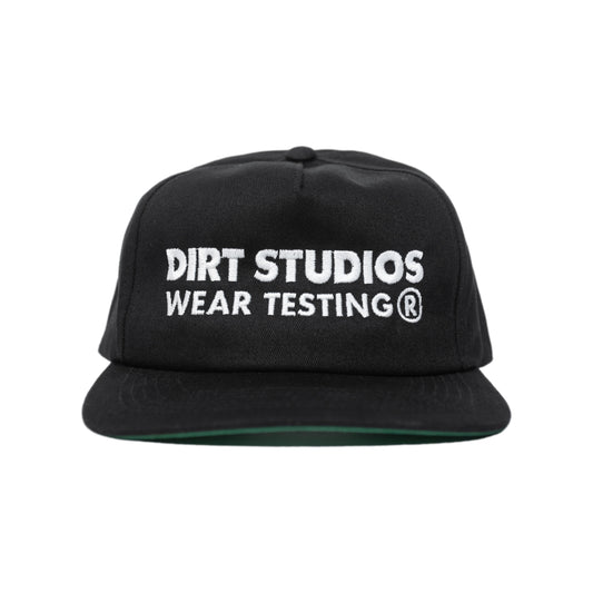 Unsructured 5 Panel Snapback - Black