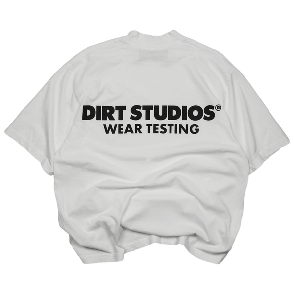 220 GSM Oversized Mock Neck T-Shirt - White