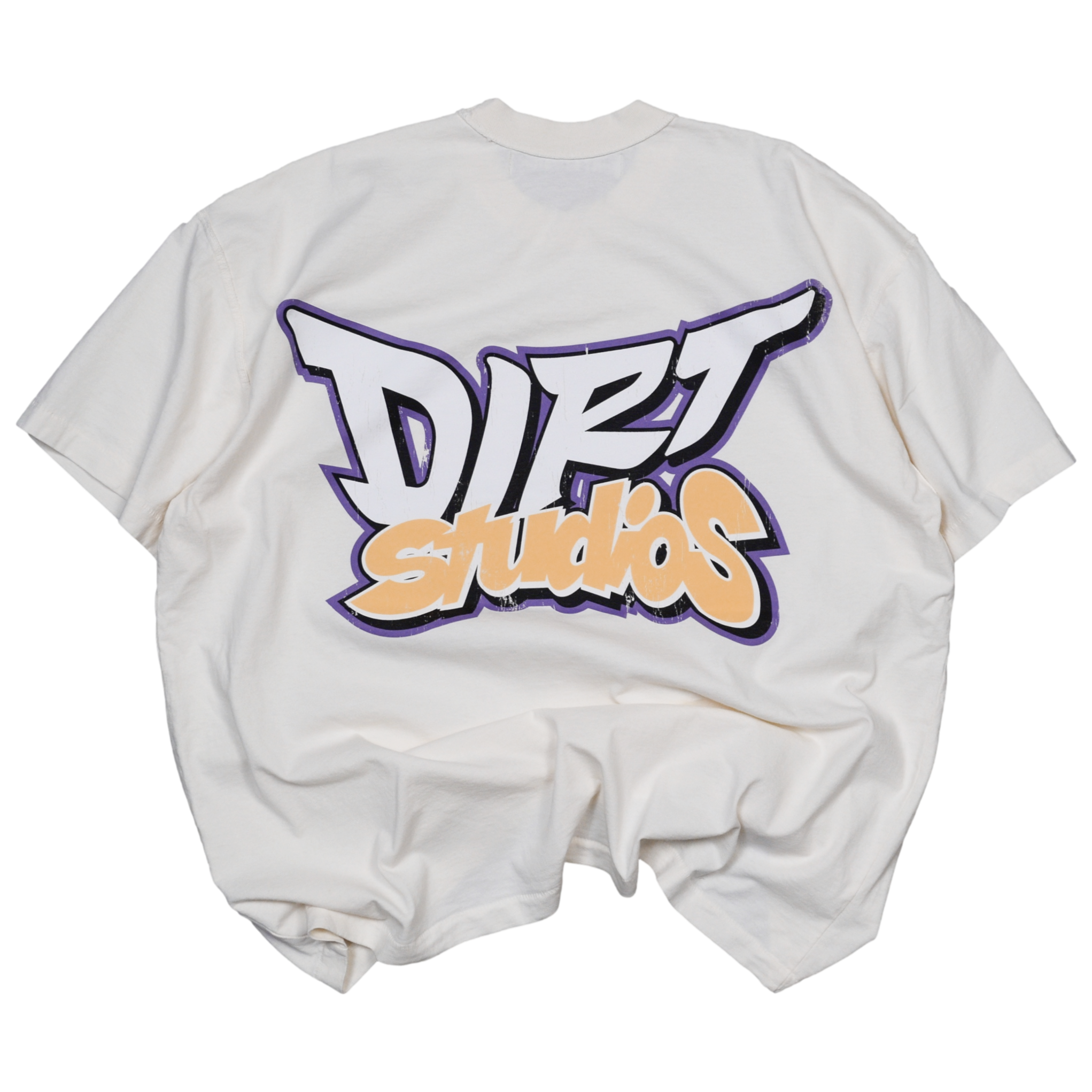 Ninety-Six Oversized Single Stitch T-Shirt - Bone / Purple Rain