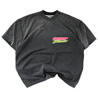 Oversized Single Stitch T-Shirt - Electric Red