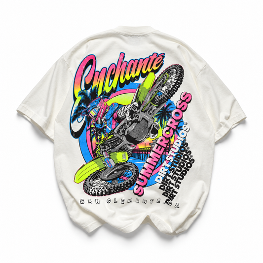 Dirt Studios® X Enchanté Summercross T-Shirt - Aged White