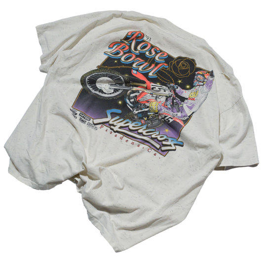 1993 Rose Bowl Pasadena Supercross Single Stitch T-Shirt - XL