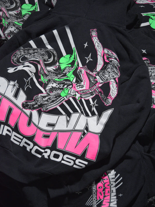 Dirt Studios® 2002 Phoenix Supercross Hoodie - Off-Black