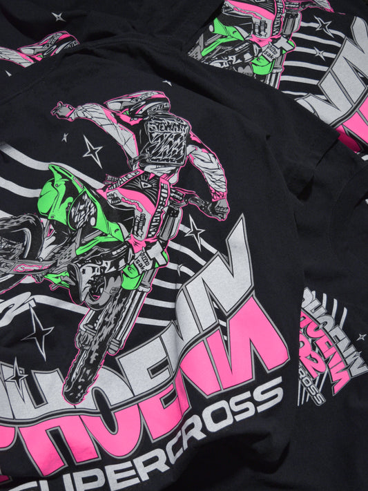 Dirt Studios® 2002 Phoenix Supercross T-Shirt - Off-Black