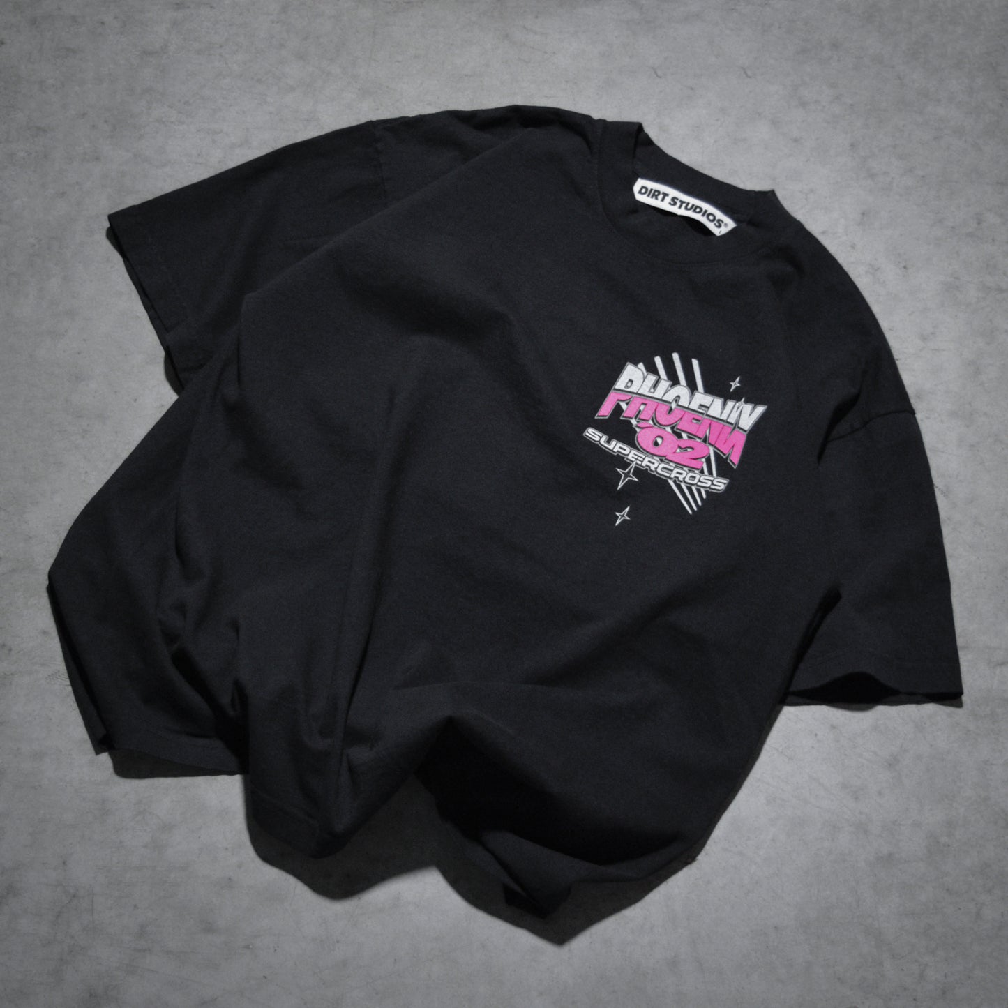 Dirt Studios® 2002 Phoenix Supercross T-Shirt - Off-Black